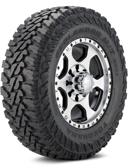 YOKOHAMA GEOLANDAR M/T G003 LT225/65R17 107/103Q SCHNEIDER RX-01 ブラックポリッシュ/ブルー 17インチ 7J+48 5H-100 4本セット