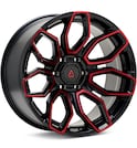Gloss Black w/Red Accent