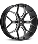 Wheel in carousel - ASANTI Black Label ABL-38 Gloss Black w/Milled Accent