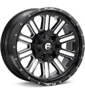 Wheel in carousel - Fuel Off-Road Hardline Gloss Black w/Milled Accent