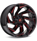 Wheel in carousel - Fuel Off-Road Reaction Gloss Black w/Red Accent