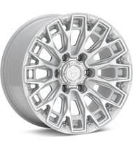 Trax Gloss Silver Machined w/Clear
