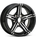 Machined w/Gloss Black Accent