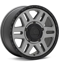 Granite Alloy GA501 Matte Grey w/Black Lip | Tire Rack