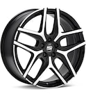 Wheel in carousel - MSW Type 40 Machined w/Black Accent