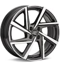Wheel in carousel - MSW Type 80 4-Lug Machined w/Gunmetal Accent