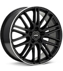 Wheel in carousel - Rial KiboX Gloss Black w/Machined Lip