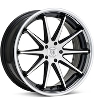 RFC10 Black Machined w/Chrome Lip
