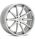 Silver Machined w/Chrome Lip