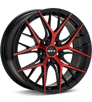 RTX Wheels Valkyrie Black w/Red Accent | Tire Rack