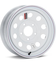 Vesper 15 5-Lug Gloss White w/Stripes