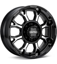 Commander 8-Lug Machined w/Gloss Black Accent